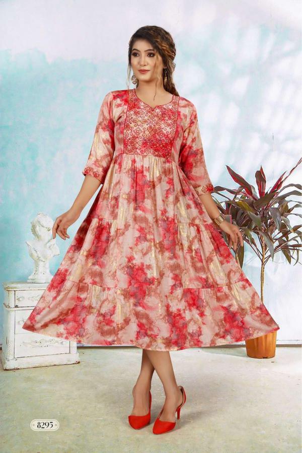 Trendy katrina vol 1 Foil Print Designer Kurti Collection